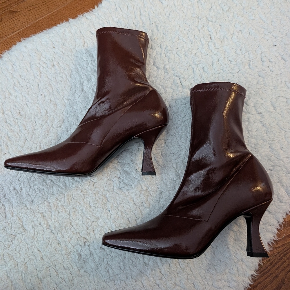 NOMIA Athena Ankle Boot in Prune 37 New In Box - Picture 10 of 16